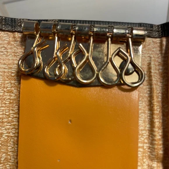 Vintage Fendi Brown Leather Zucca Six Hooks Key - Picture 6 of 10